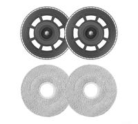 Juego de soporte de fregona y paño de repuesto compatible con aspiradora Dreame M50 Ultra Robot para una limpieza húmeda eficiente, almohadillas de microfibra lavables con fuerte capacidad de bloqueo