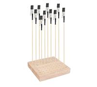Juego de soporte de madera para pintura de modelos hechos a mano y modelos, opción de abrazadera ajustable y propietario de pintura de base lisa
