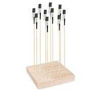 Juego de soporte de madera para pintura de modelos hechos a mano y modelos, opción de abrazadera ajustable y propietario de pintura de base lisa