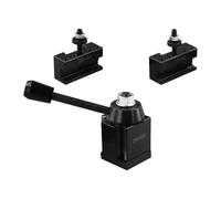Juego de soporte de poste de herramientas de cambio rápido 250-000 250-001 250-002, 3 piezas de accesorios de torno tipo para perforación de torneado CNC de 6-9 pulgadas, perno M-10