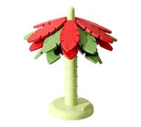 Juego de soporte de silicona para ollas con diseño de árbol, protege varias superficies de daños por calor (rojo)