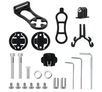 Juego de Soporte para Bicicleta para Garmin, Aleación de Aluminio Manillar, Soporte Frontal de Aleación para Bicicleta de Carreter, Compatible con Garmin Edge, Bryton, Cámara G-Opro, y Lámpara