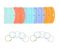 Juego de soporte para tarjetas Yoto para Mini con 10 anillas, organizador portátil de ABS para tarjetas de historias de audio, estuche de viaje colorido para niños y familias, solución de