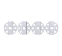 Juego de soportes de aluminio para vigas cuadradas, soporte estable y práctico para robots, para ensamblaje de materiales, 4 piezas.