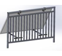 Juego de soportes de balcón Sistema de fijación Centrales eléctricas de balcó...