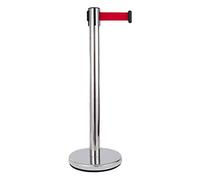 Juego de Soportes de cinturón retráctil para líneas de Cola, Seguridad de 36 Pulgadas de Altura para líneas de Cola de Control de multitudes, Montaje de fácil conexión