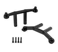 Juego de Soportes de Cuerpo de Aluminio RC Poste de Columna de Carcasa Delantera Trasera de Alta Resistencia para Typhon Big Rock Senton Granite 3S 1/10 RC Car Diseño Ligero (Negra)