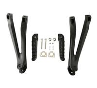 Juego de soportes de estribos traseros compatible con motocicleta YZF R1 YZFR1 2004 2005 2006 2007 2008(Matte Black)