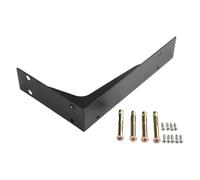 Juego de soportes de metal para estantes flotantes con fuerte protección de revestimiento de inhibidor de óxido (10 pulgadas)