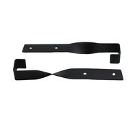 Juego de soportes de motosierra de acero resistente - Estante de almacenamiento montado en la pared para motosierras y herramientas de jardín, 22,8 x 3,8 x 3 cm, negro, capacidad de 110 libras, 2