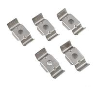 Juego de soportes de valla de doble polo, abrazaderas fiables para asegurar tu valla con mayor durabilidad (304)