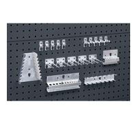 Juego de soportes para herramientas eurokraft pro, juego de 19 piezas