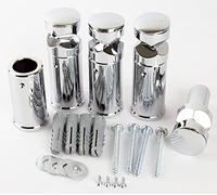 Juego de soportes para radiador de toallero de ajuste universal plano o curvado cromado