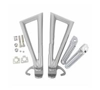 Juego De Soportes para Reposapiés Traseros De Pasajero para Motocicleta para YZF-R6 YZF R6 YZFR6 2006-2016 2015 2014 2013 2012 2011 2010 Pie Motocicleta Estriberas(Sliver)