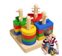 Juego de sorteo de formas genéricas - Early Learning Matching Toys Colorful Geometric Shapes, Sturdy Durable Design, Educational Shape Sorting Toy | Color Recognition Playset for Boys Girls Aged