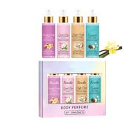 Juego de Spray de Fragancia Corporal de 4 Piezas, Aromas Dulces Únicos, Frescura Duradera Y Multicapa(3pcs)