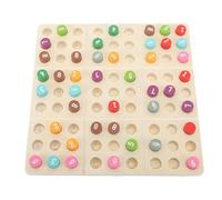 Juego de Sudoku Coloreado, Juego de Rompecabezas de Madera Sudoku, Juego de Lógica, Juguete Matemático de Doble Cara con Dos Modos de Juego para Niños de 6 Años o Más