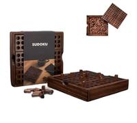 Juego De Sudoku De Madera con 81 Clavijas Numeradas, Caja De Almacenamiento Que Funciona como Tablero, Rompecabezas Lógico Clásico para Adultos Y Adolescentes, para Viaje (1PCS)