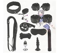 Juego de Sujetadores de Yoga de 11 Piezas para BSṂ Sēx Play para Parejas de Mujeres - Negro