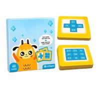Juego De Sumas - 40 Fichas Educativas de Aritmética,Juego Didáctico de Cartas de Papel con Sumas | para Colegio Aula Hogar y Niños