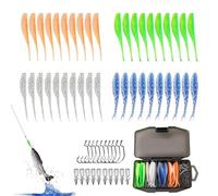Juego de Swimbait Premium, flexible Fishing Soft Bait, con 5,5 cm Easy Cast with Life Like Movement, High Performance Fishing Lure Tool, Swimbait Kit con estilo realista, Gear for Water Adventure