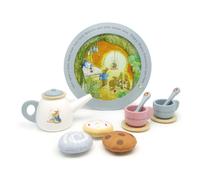 Juego de t de madera Peter Rabbit de Beatrix Potter, el preferido de los ni os, 11 piezas