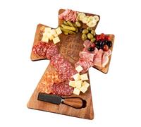 Juego De Tabla De Charcutería | Bandeja Para Servir Alimentos De Madera En Forma De Cruz,De Charcutería - Para Fiesta De Cena Picnic Al Aire Libre Reunión Familiar Despedida De Soltera Cumpleaños Cata
