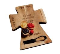 Juego De Tabla De Quesos | Bandeja De Madera En Forma De Cruz Para Servir Alimentos,Para Quesos,Para Fiesta De Cena Picnic Al Aire Libre Reunión Familiar Despedida De Soltera Cumpleaños Cata De Vinos