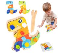 Juego de tabla de tornillos genérico para - de madera para desarrollar la motricidad fina | Juego Sensorial Dinosaurio para Desarrollo Cognitivo 3 5 Años Materna