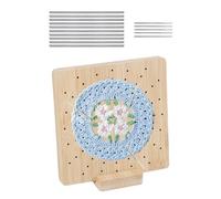 Juego de tablas de bloqueo de ganchillo, herramientas de tejer de madera con alfiler, para adultos, mamá, abuelas