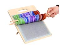 Juego de tablas de cardar de lana de fieltro con función ajustable para cardar y mezclar fibras eficientes, herramienta de hilado manual para una preparación limpia de lana, equipo hecho a mano | con