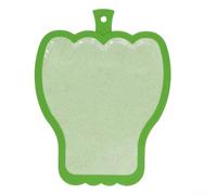 Juego de tablas de cortar con forma de fruta, alfombrillas de plástico flexibles para carne, verduras, frutas, antideslizantes, aptas para lavavajillas, tablas de preparación de cocina (verde)