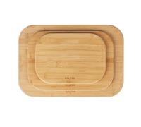 Juego de Tablas de Cortar Salter Simply Prep de Bambú - 3 piezas Duraderas con Acabado en Aceite, Certificación FSC®, 28, 34 y 43 cm, Preparación de Alimentos y Servicio, Bordes Redondeados