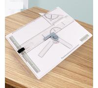 Juego de tablas de dibujo A3, mesa de dibujo portátil con regla clara, movimiento paralelo, ajuste de ángulo, medición precisa para artistas y diseñadores