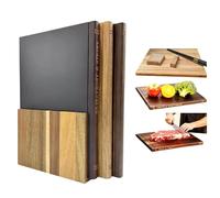 Juego de tablas para cortar libros, tabla de cortar que parece libros, juego de tablas de cortar de madera con soporte, para decoración de mostrador de cocina, queso, pan, carne y verduras
