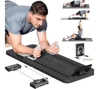 Juego de tablas reformadoras de pilates, multifunción, tabla de ejercicio, entrenador automático, tabla de rebote y rodillo abdominal (3)