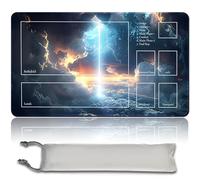 Juego de tablero de 60 x 35 cm MTG Playmat + bolsa impermeable gratuita compatible con OCG CCG RPG TCG MTG Playmat, alfombrilla de ratón (MTG 31 (1), con zona)