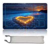 Juego de tablero de 60 x 35 cm MTG Playmat + bolsa impermeable gratuita compatible con OCG CCG RPG TCG MTG Playmat, alfombrilla de ratón (MTG 31 (14), con zona)