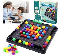 Juego de tablero de ajedrez intelectual doble, 84 bolas de juego de mesa, bola de arco iris eliminación, juego de mesa de ajedrez, juego de estrategia, juego de tablero de ajedrez, bolas de colores