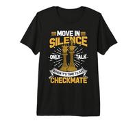 Juego de Tablero de ajedrez Mate para Hombre, diseño de ajedrez Camiseta Premium