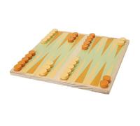 WELL HOME MOBILIARIO & DECORACIÓN- Juego de Tablero de Backgammon con Bolsa de algodón, Color Natural, 20x20x1 (Koopman International BV S25001020)
