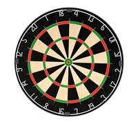 Juego de tablero de dardos, diana profesional de cerdas de sisal de 18 pulgadas con 12 dardos de punta de acero, sistema sin cables para reducir rebotes, juego de diana de anillo de números rotativos