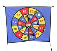 Juego de tablero de dardos para niños | Tela ABS 60x50cm colorido conjunto con 10 bolas pegajosas | Toss interior al aire libre juego mejora la coordinación diversión actividad para niños partido