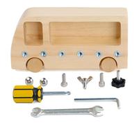 Juego de tablero de destornilladores Montessori, herramientas básicas de cartón para niños, juguetes educativos de madera para niños pequeños, juguete sensorial, material didáctico para la vida dia
