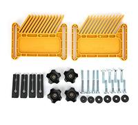 Juego de tablero de plumas, sierra de mesa doble para carpintería, tablero de plumas, kit de herramientas de mano de ayuda de carpintería para vallas de enrutador, valla de sierra de mesa