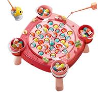 Juego De - Tablero Magnético Para Niños, Material ABS Seguro, Diseño De Pescado Giratorio, Juego Educativo Para El Desarrollo De Habilidades | Divertido Juguete Didáctico Para Niños Y Ra