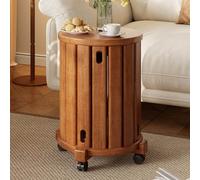 Juego de taburetes apilables y mesa auxiliar, mesas anidables de madera para sala de estar y dormitorio, juego de mesa de centro moderna de mediados de siglo de 4 piezas