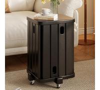 Juego de taburetes apilables y mesa auxiliar, mesas nido de madera para sala de estar y dormitorio, juego de 4 piezas de mesa auxiliar moderna de mediados de siglo