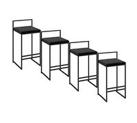 Juego de taburetes de bar con altura de mostrador, elegantes sillas de barra de desayuno para cocina, comedor, diseño de reposapiés para el hogar y la cafetería
