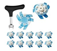 Juego de tacos de golf - 12 pinchos giratorios, tacos de zapatos de alta tracción, accesorios de calzado fáciles de instalar, mejora de agarre antideslizante para práctica de Fairway, Greens, club